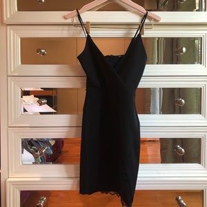 black lace bodycon dress